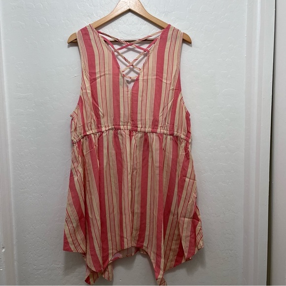 Torrid Babydoll Stretch Challis Hanky Hem Top Size 2X - Picture 1 of 8